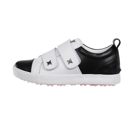 ANEW Golf: Men's Color Block Double Velcro Sneakers - Black