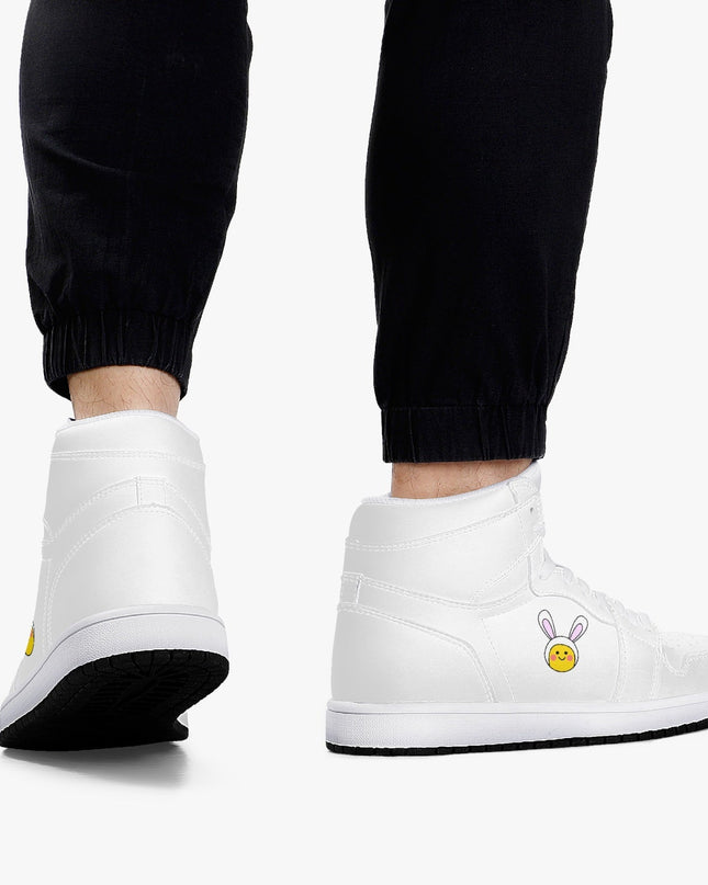 Jacki Easlick Lux Bunny High-Top Leather Sneakers