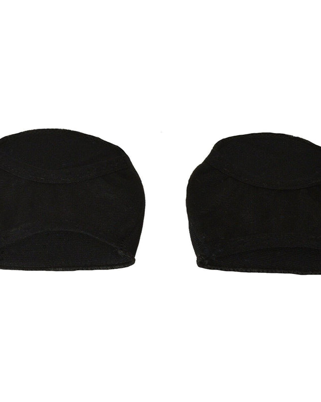 Sheer Open Toe Cover With Cushion Non-Skid Sole 4 pair Pack