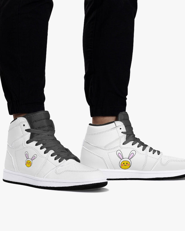 Jacki Easlick Lux Bunny High-Top Leather Sneakers