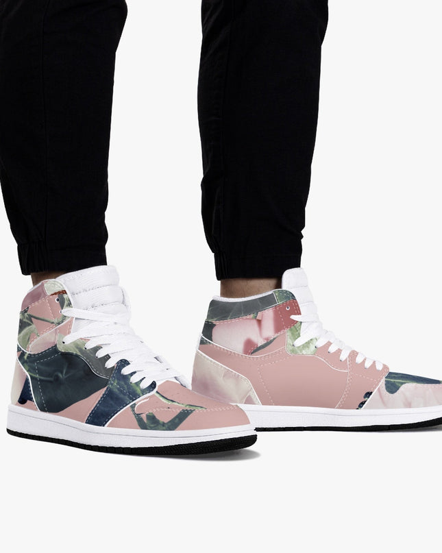 Jacki Easlick Floral Garden High-Top Leather Sneakers