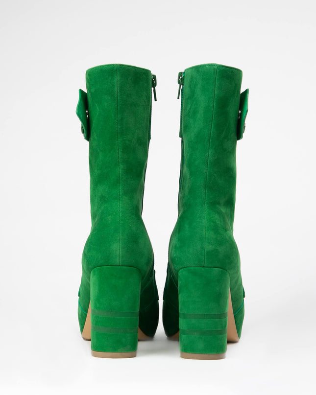 Michaela V Marta Green Suede Boots