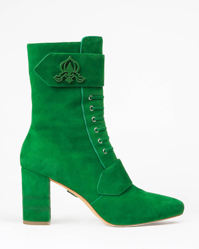 Michaela V Marta Green Suede Boots