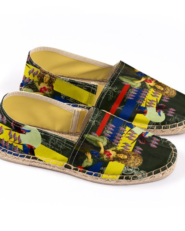 THE FLOWERS OF THE QUEEN Unisex All Over Print Espadrilles