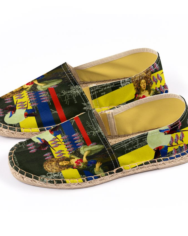 THE FLOWERS OF THE QUEEN Unisex All Over Print Espadrilles