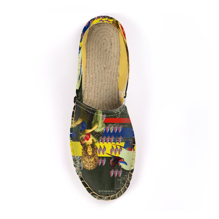 THE FLOWERS OF THE QUEEN Unisex All Over Print Espadrilles