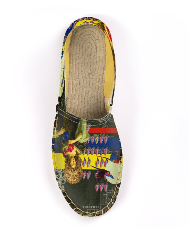 THE FLOWERS OF THE QUEEN Unisex All Over Print Espadrilles