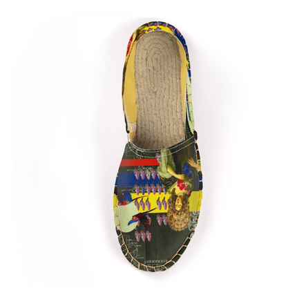 THE FLOWERS OF THE QUEEN Unisex All Over Print Espadrilles