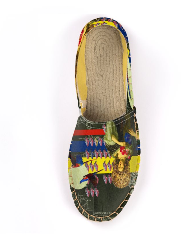 THE FLOWERS OF THE QUEEN Unisex All Over Print Espadrilles