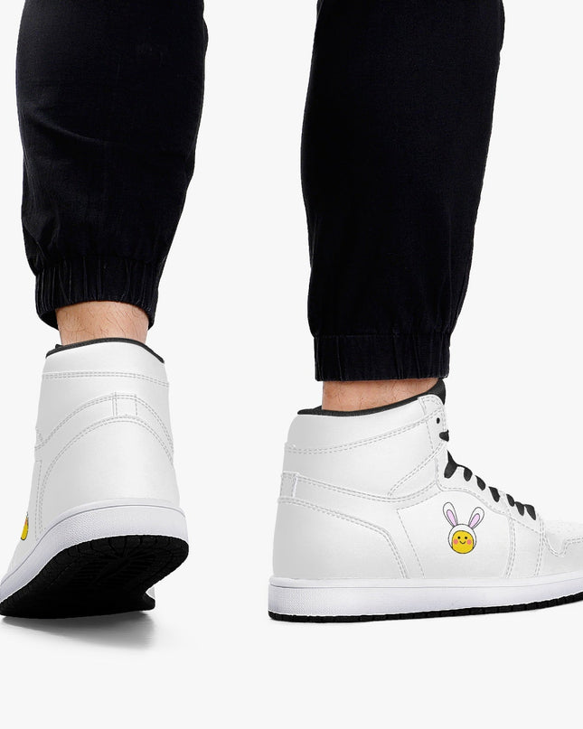 Jacki Easlick Lux Bunny High-Top Leather Sneakers