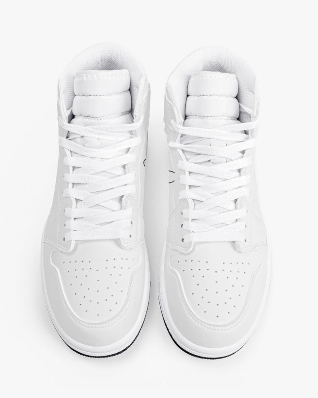 Jacki Easlick Lux Bunny High-Top Leather Sneakers