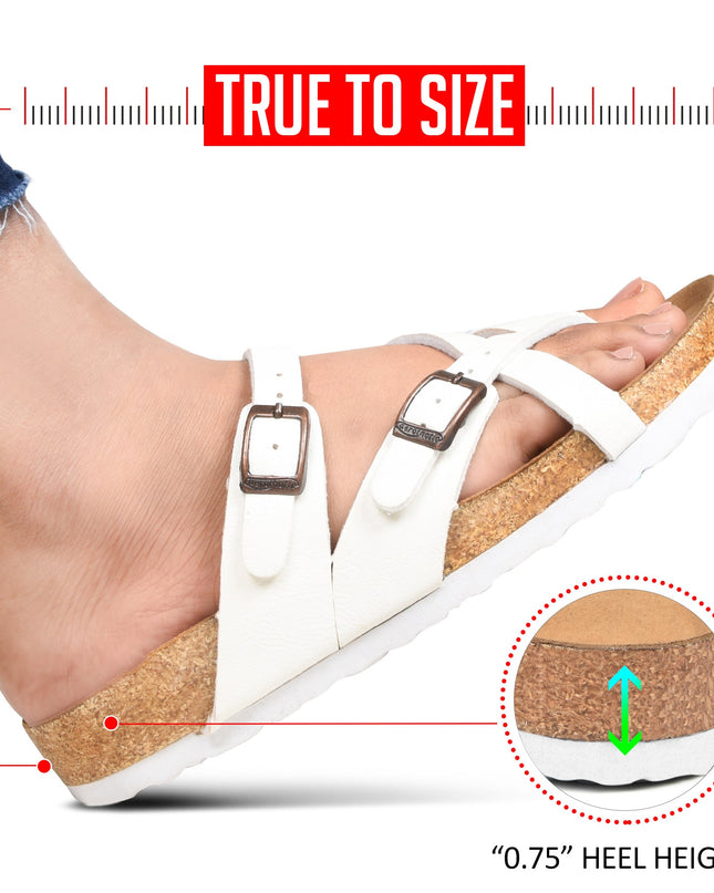 Aerothotic Celestis Women's Soft Footbed Strappy Slide Sandals