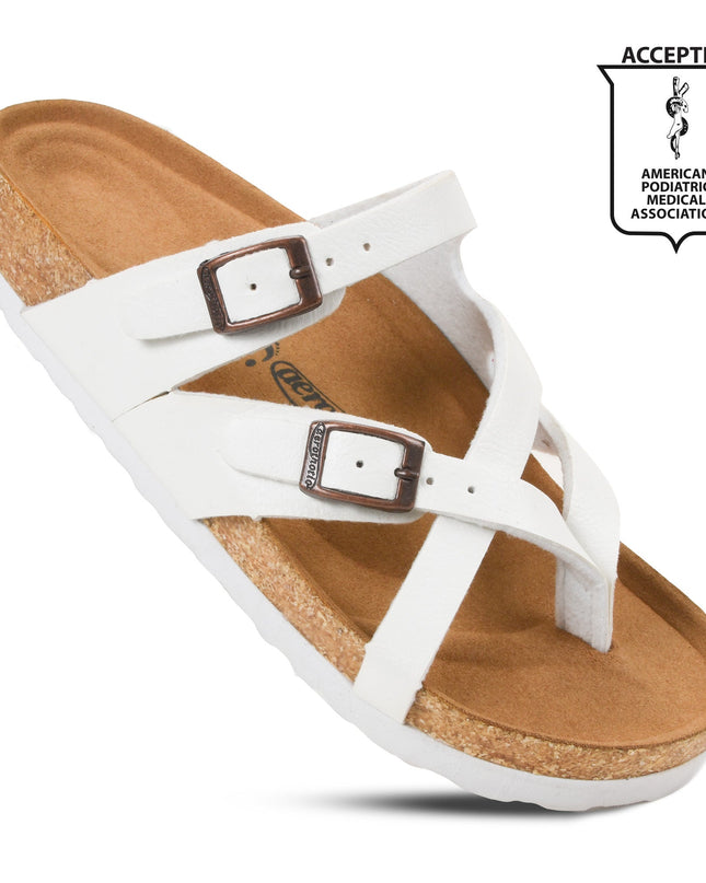 Aerothotic Celestis Women's Soft Footbed Strappy Slide Sandals
