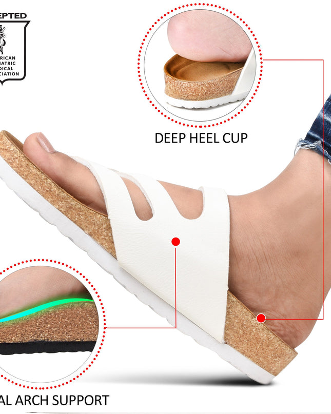 Aerothotic Celestis Women's Soft Footbed Strappy Slide Sandals