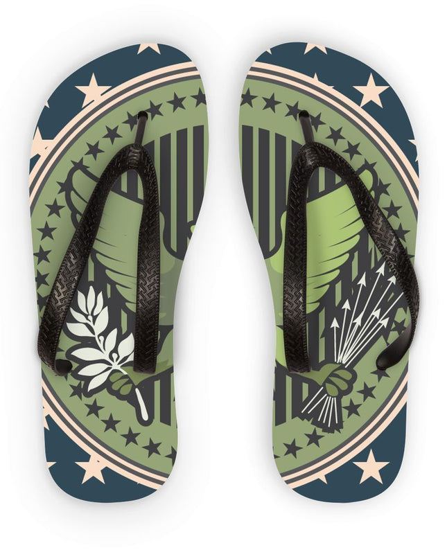 Eagle Seal Flip Flops