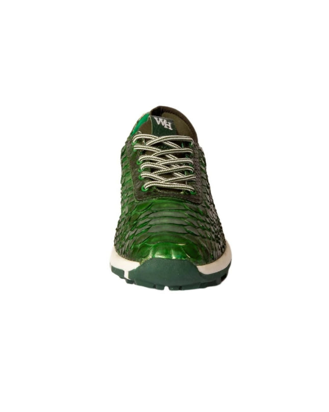 W&H Men's Viper - Python Golf Shoes in Green