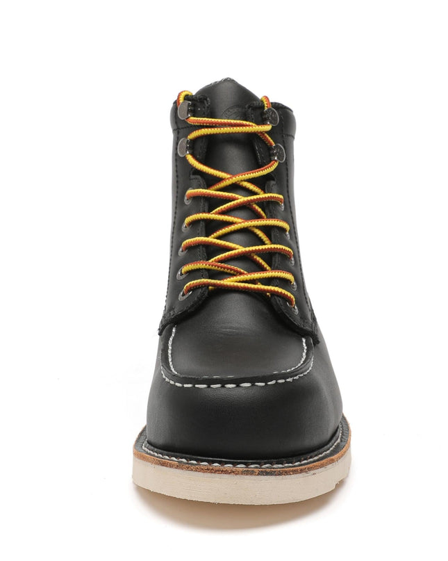 ROCKROOSTER Trinidad Men's 6 inch Black Steel Toe Wedge Work Boots