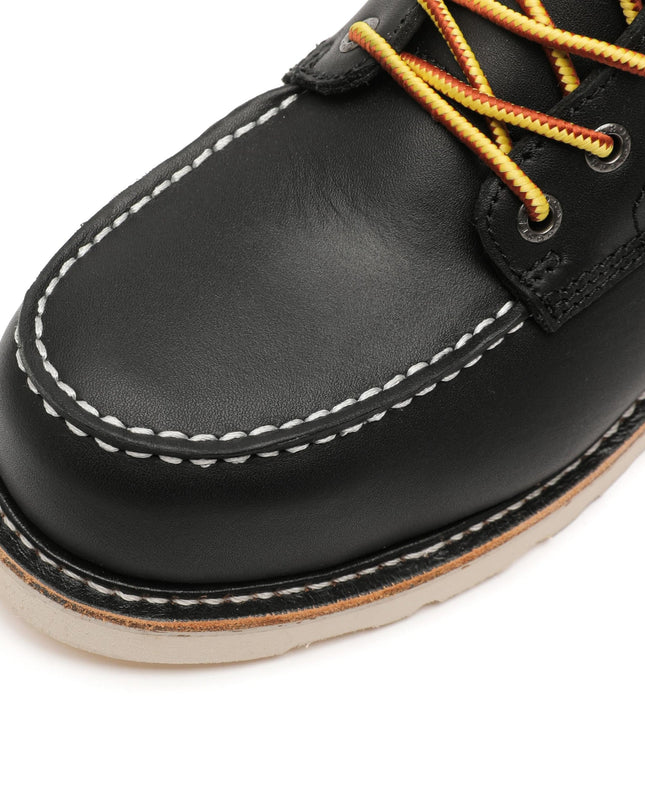 ROCKROOSTER Trinidad Men's 6 inch Black Steel Toe Wedge Work Boots