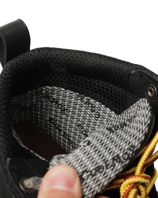 ROCKROOSTER Trinidad Men's 6 inch Black Steel Toe Wedge Work Boots